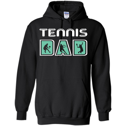 Tennis Lover T-shirt Tennis Dad Black