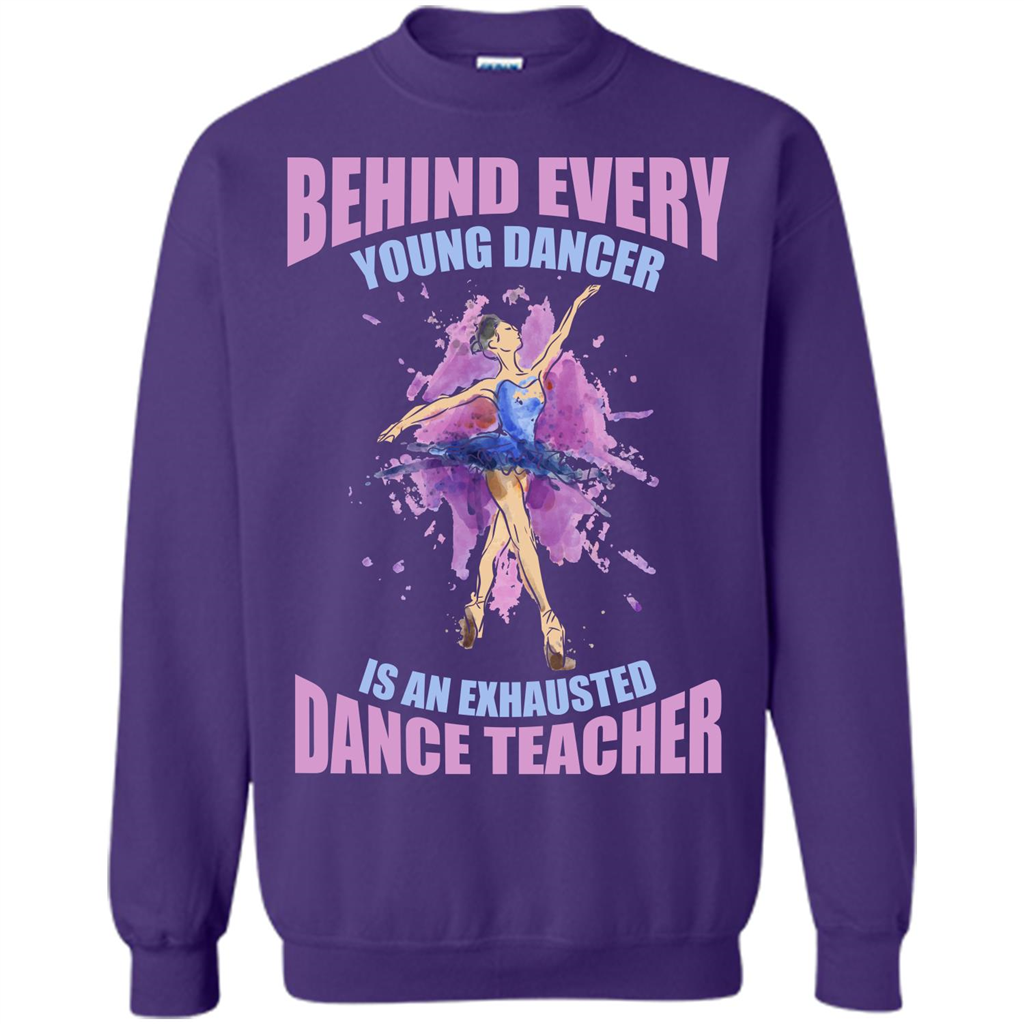 Dancer T-shirt Behind Every Young Dancer Purple