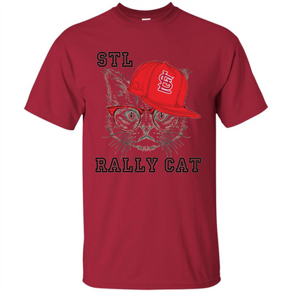 STL Rally Cat T-Shirt Saint Louis Rally Cat T-shirt Cardinal