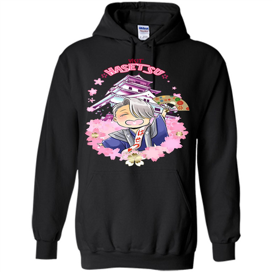 Anime T-Shirt Visit Hasetsu Black