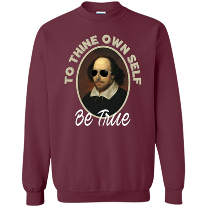 Music T-shirt To Thine Own Self Be True T-shirt Maroon