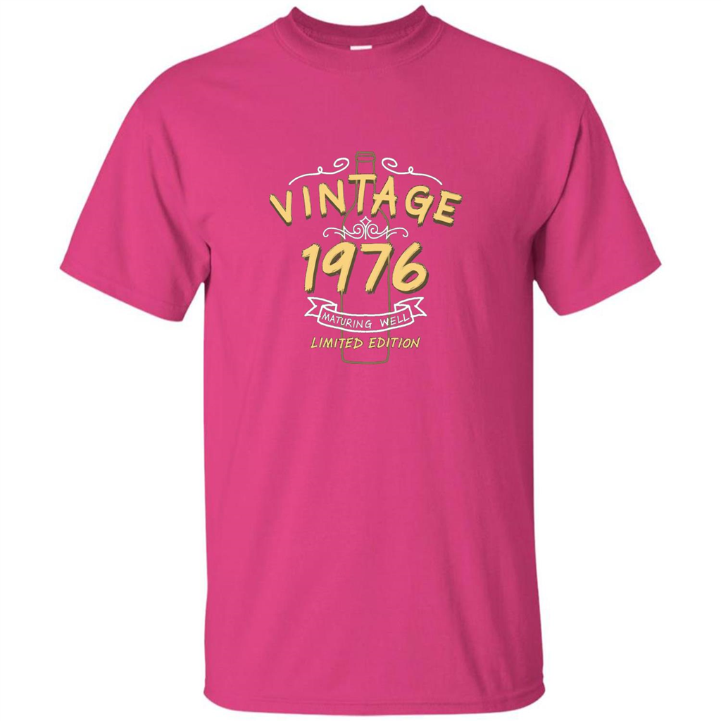 Birthday Gift T-shirt Vintage 1976 Limited Edition T-shirt Heliconia