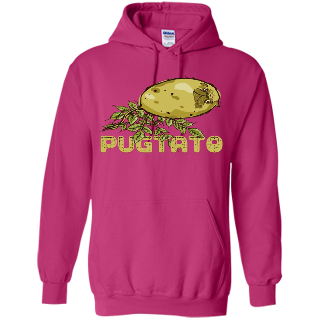 Pug Love Pug And Potato T-shirt Heliconia