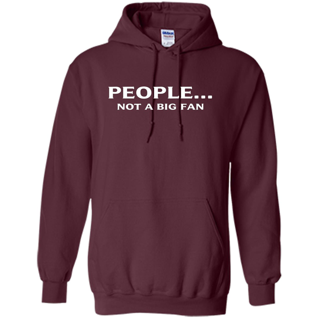 Introvert T-shirt Funny People Not A Big Fan T-shirt Maroon