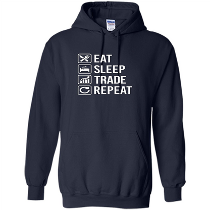 Eat Sleep Trade Repeat T-shirt Navy