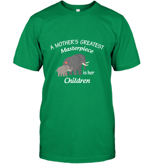 A Mothers Greatest Masterpiece Is Her Children Elephants Family ShirtUnisex Short Sleeve Classic Tee