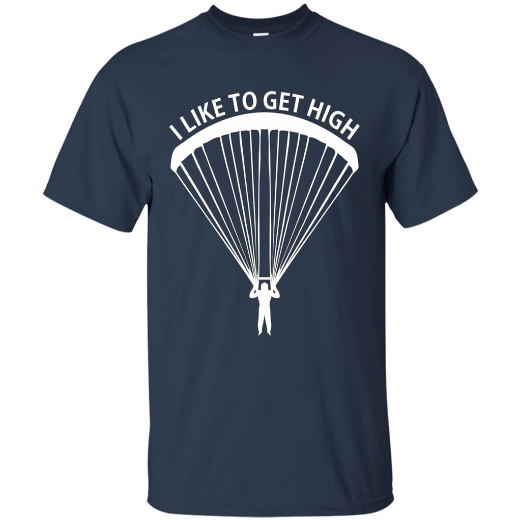 I Like To Get High Skydiving T-Shirt Navy