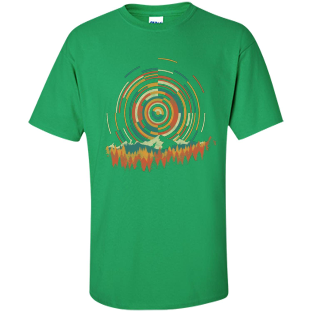 The Geometry Of Sunrise T-shirt Irish Green