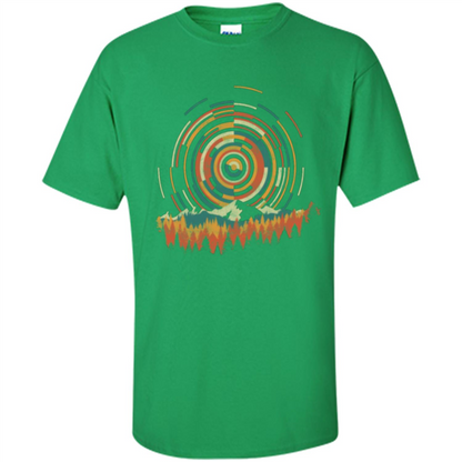 The Geometry Of Sunrise T-shirt Irish Green
