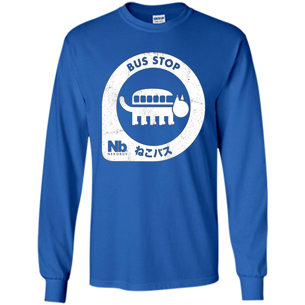 Neko Bus Stop T-shirt Royal