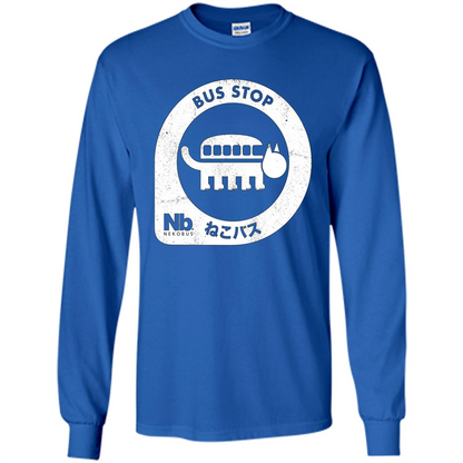 Neko Bus Stop T-shirt Royal