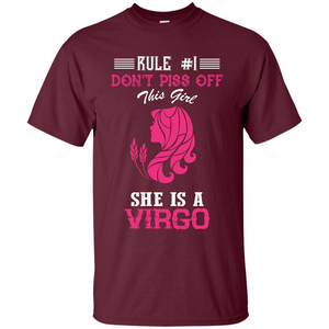 Virgo T-shirt Rule Dont Piss Off This Girl T-shirt