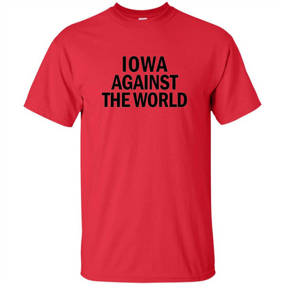 Iowa Against the World T-shirt Red