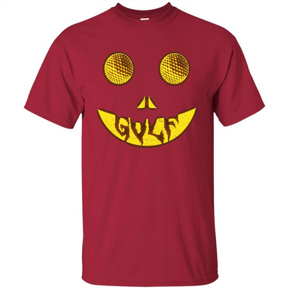 Halloween Costume Golf Scary Face Halloween T-Shirt Cardinal