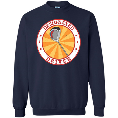 Golf T-shirt Designated Driver Funny Golf T-shirt Navy