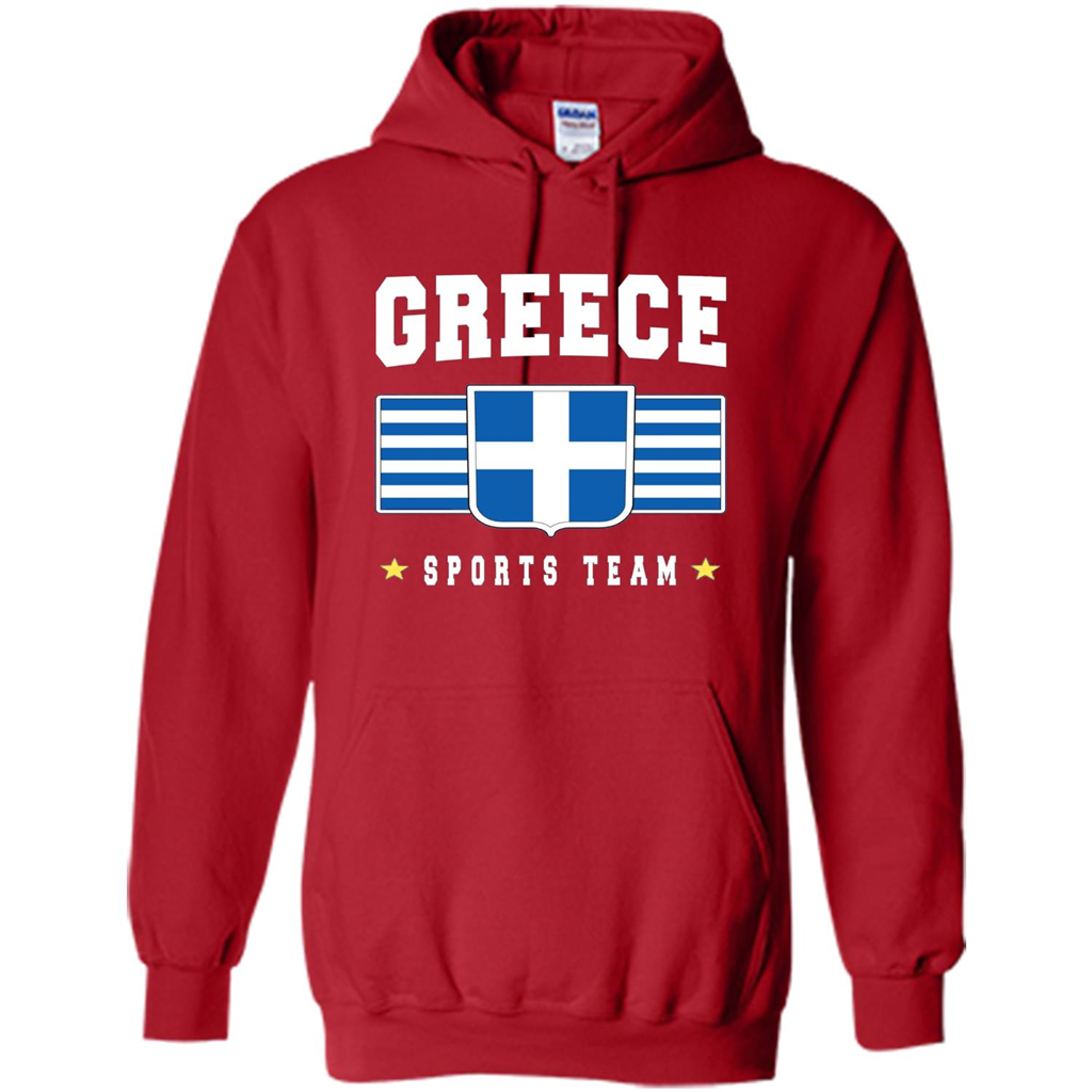 GREECE T-shirt Greek Flag T-shirt Sports Team Red