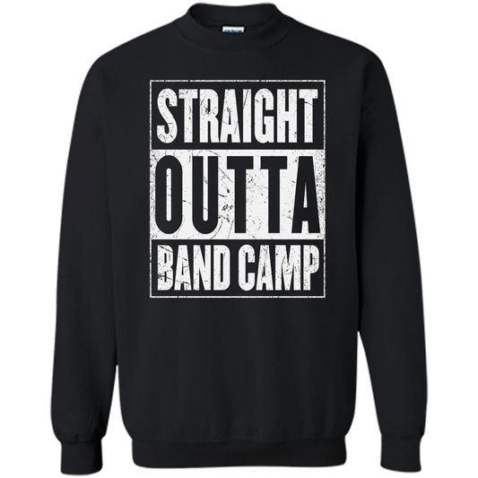 Straight Outta Band Camp T-shirt Camping T-shirt Black