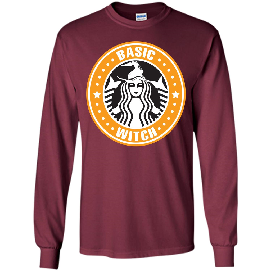 Halloween T-shirt Basic Witch T-shirt Maroon