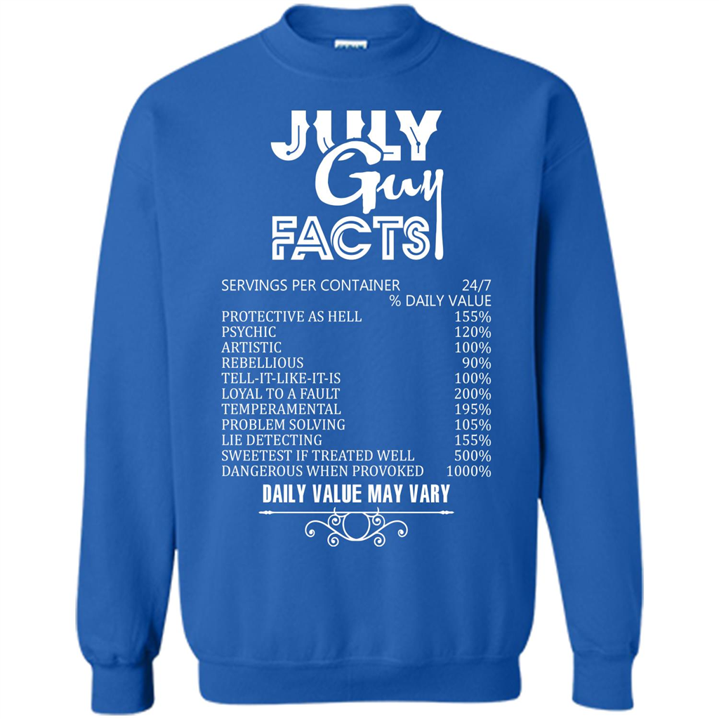 July Guy Facts T-shirt Royal