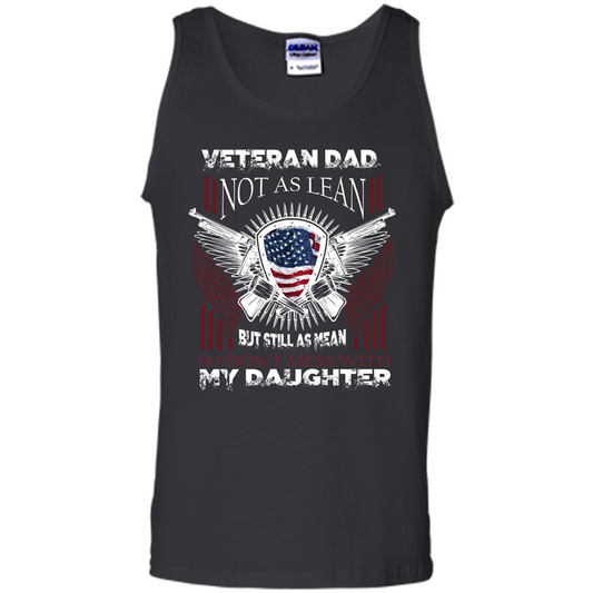 Veteran Dad T-shirt Don't Mess With My Daughter Black