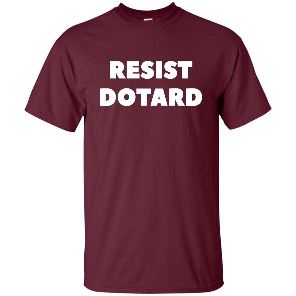 American President T-shirt Resist Dotard T-Shirt Maroon
