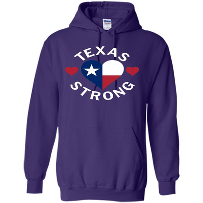 Texas Strong Hurricane Harvey Heart 2017 T-shirt Purple
