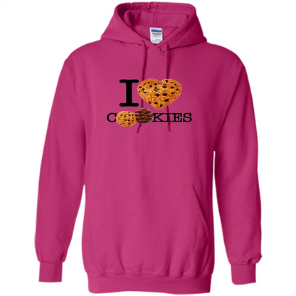 I Love (Heart) Cookies T-shirt Heliconia