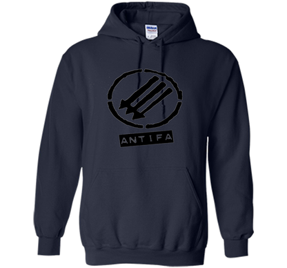 Anti Fascist Antifa Logo T-shirt Navy