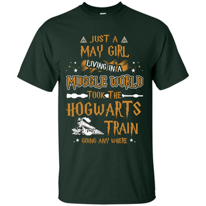 Harry Potter T-shirt Just A May Girl Living In A Muggle World