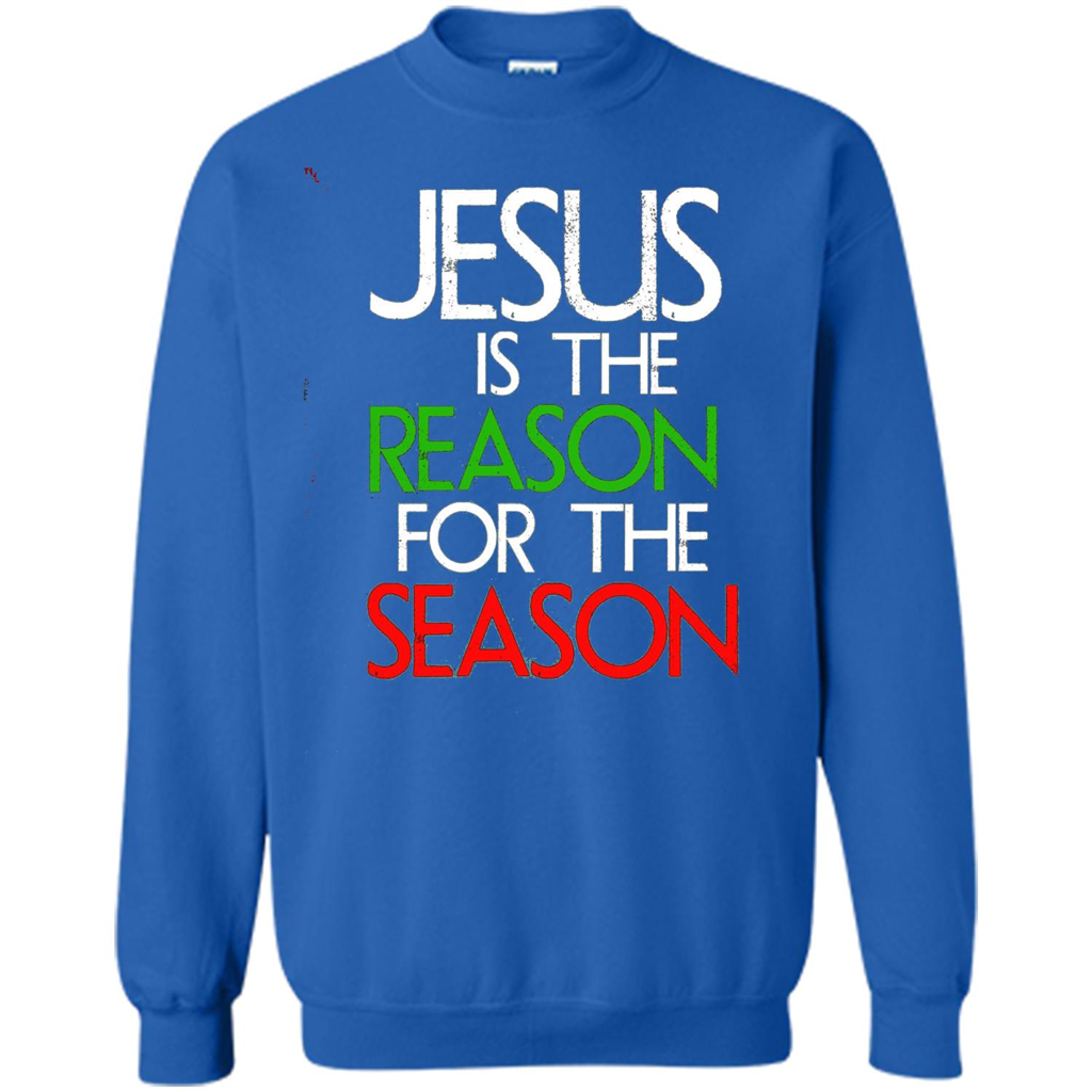 Jesus Is The Reason For The Season Christmas Christian T-Shirt Royal