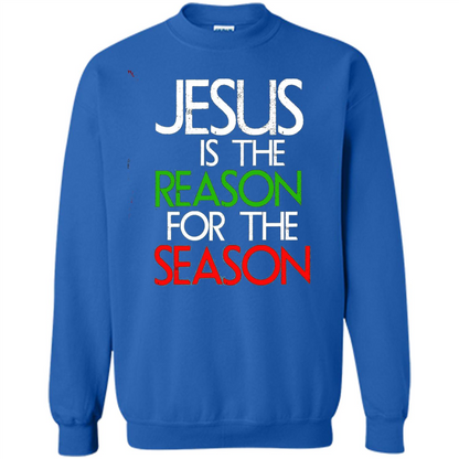 Jesus Is The Reason For The Season Christmas Christian T-Shirt Royal