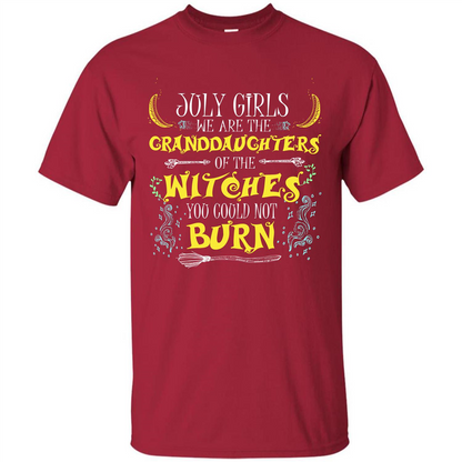Halloween T-shirt July Girls T-shirt Cardinal