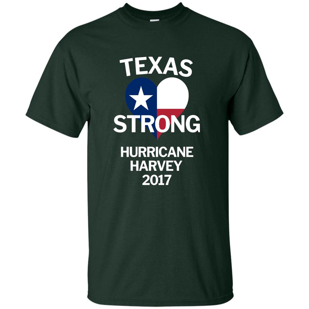 Texas Strong Hurricane Harvey 2017 T-shirt Forest Green