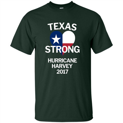 Texas Strong Hurricane Harvey 2017 T-shirt Forest Green