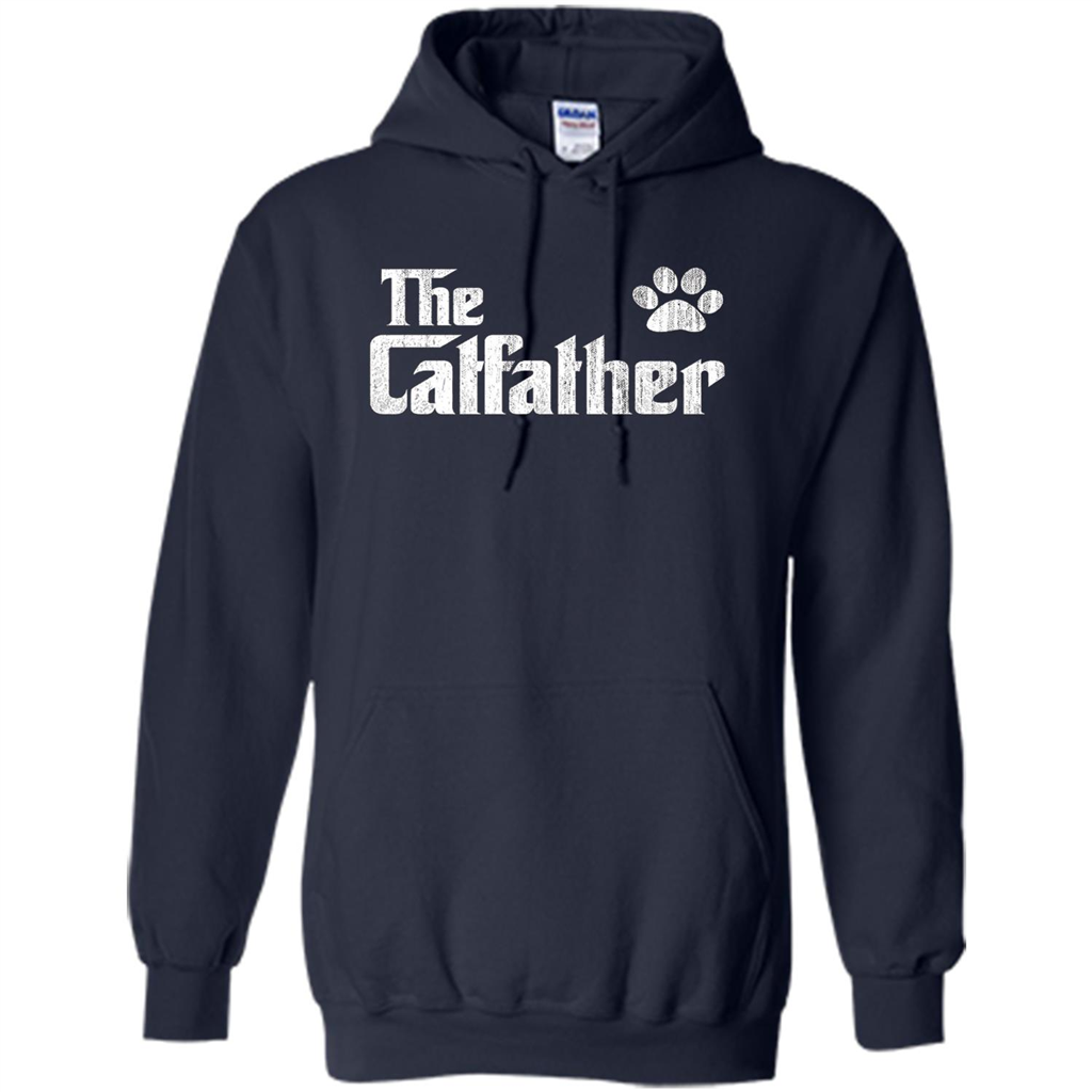 Cat Lover T-shirt The Catfather Navy