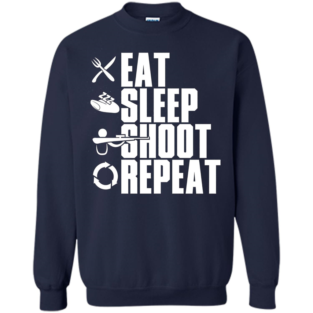 Eat Sleep Shoot Repeat T-shirt Navy