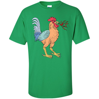 Basan Breathing Fire Drawing T-Shirt Irish Green