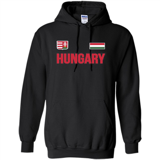 Flag of Hungary T-shirt Black