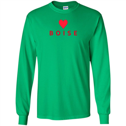 Boise Idaho With Heart Love T-shirt
