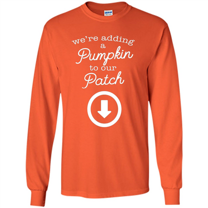 Halloween Maternity Costume Autumn Pumpkin Patch T-Shirt Orange