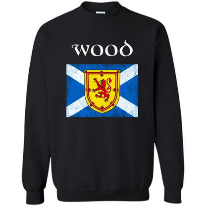 Scottish Clan Wood T-shirt Black