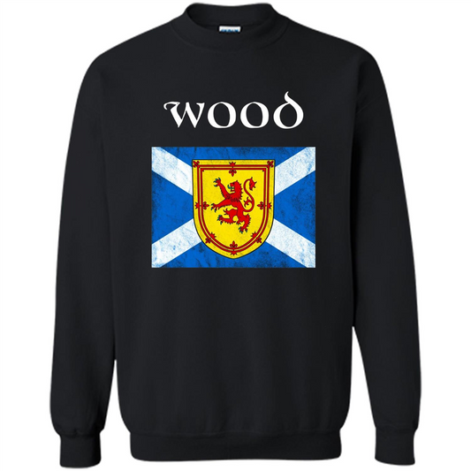 Scottish Clan Wood T-shirt Black