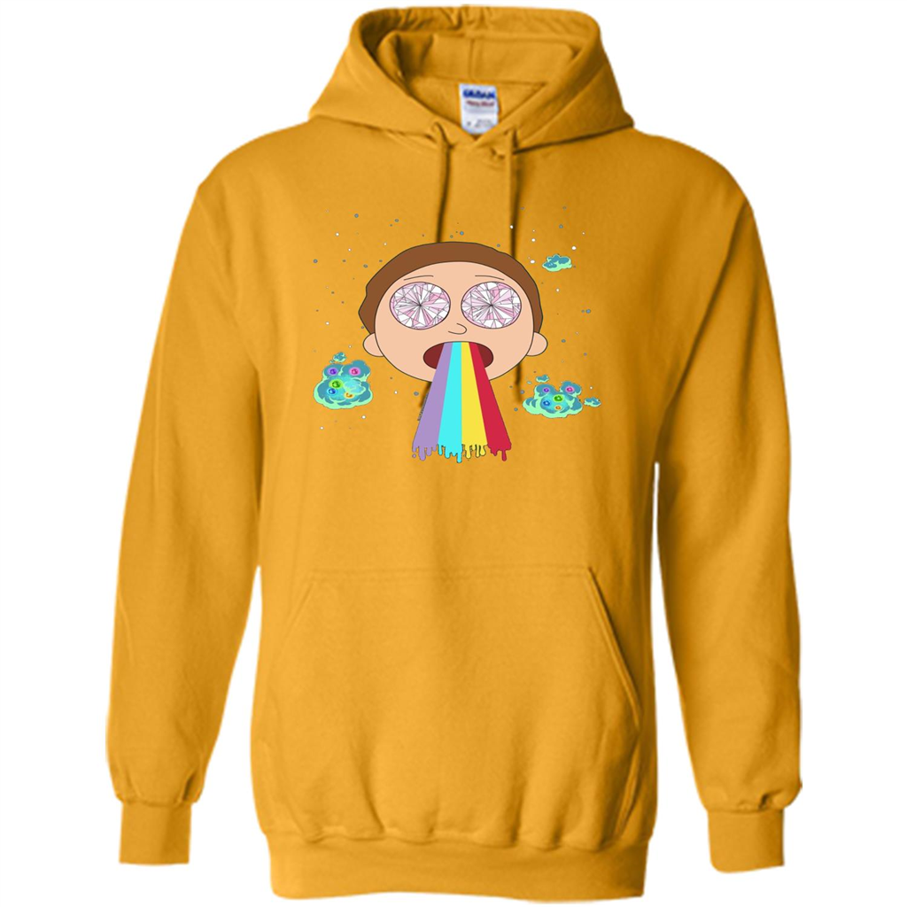 Cartoon Lovers T-shirt Space Morty Gold