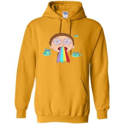 Cartoon Lovers T-shirt Space Morty Gold