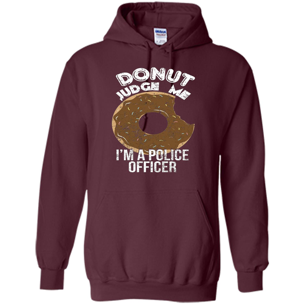 Donut Police Funny Police T-shirt Maroon