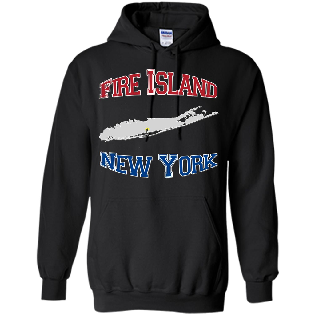 Fire Island New York T-shirt Black