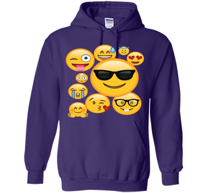Emoji Pack ComboT-shirt Emoticon Smily Face Tshirt. shirt Purple