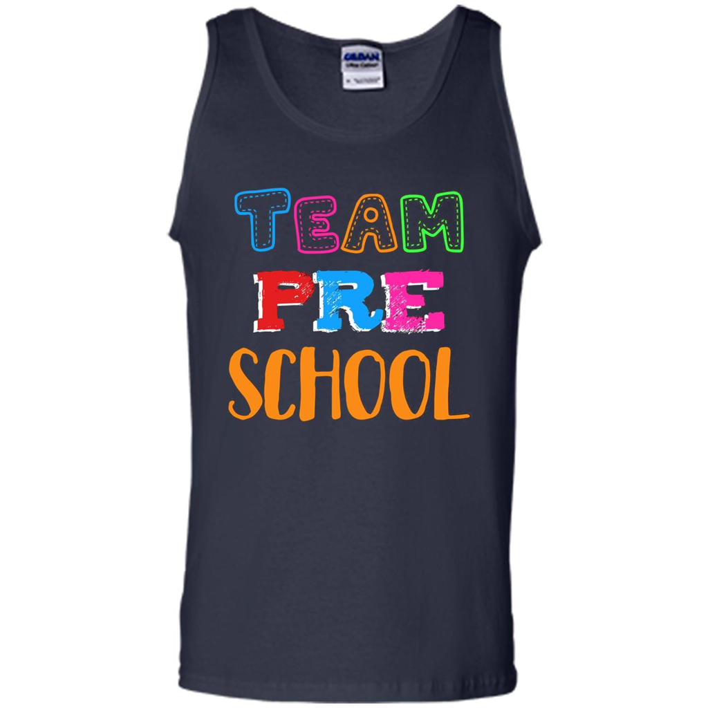 Team Preschool T-shirt Funny For Teachers T-shirt Navy