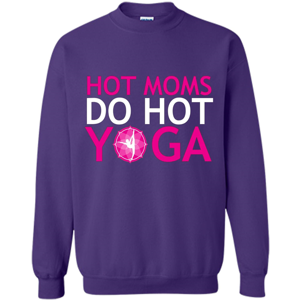 Hot Moms Do Hot Yoga T-shirt Purple