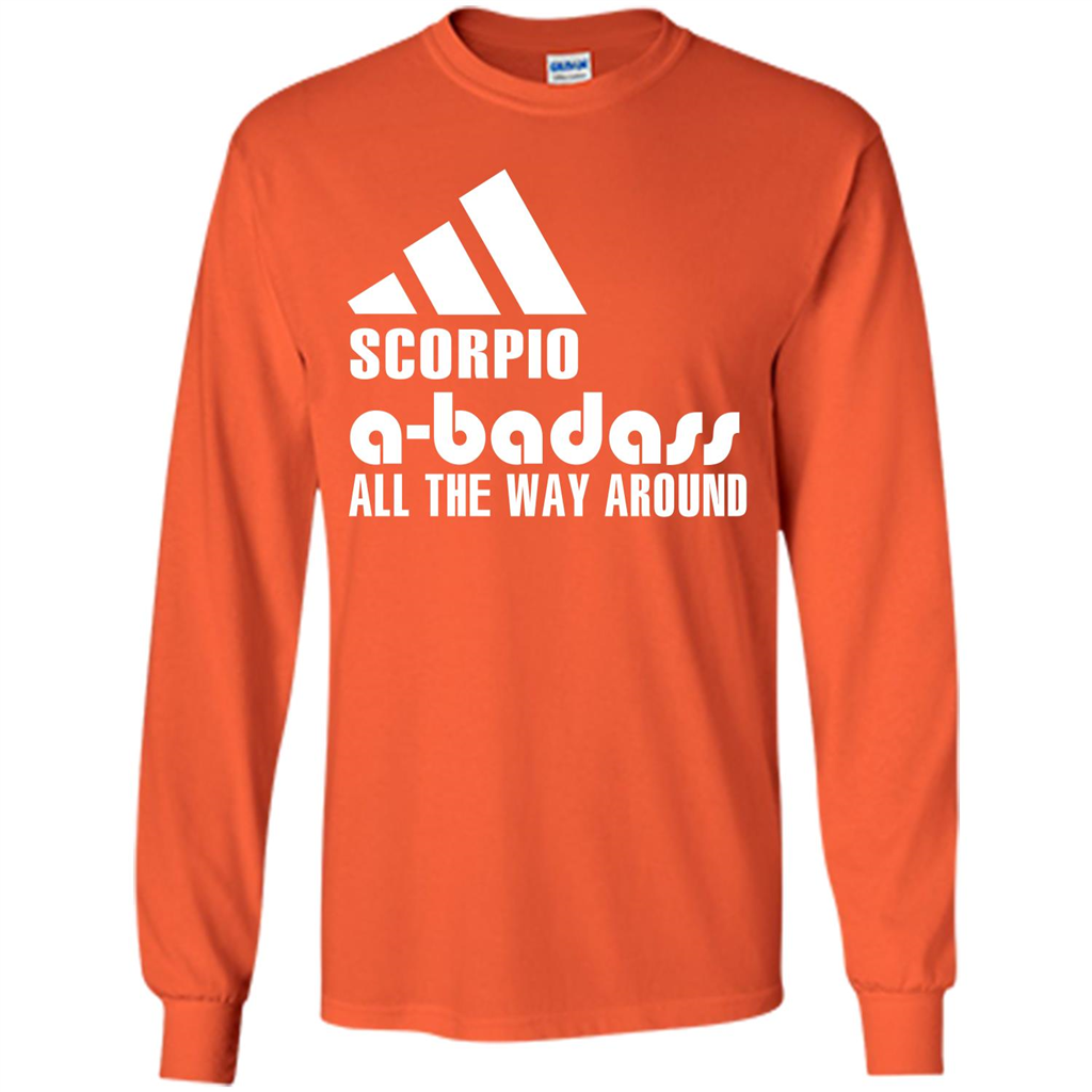 Scorpio A-Badass All The Way Around T-shirt Orange